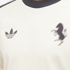Adidas Men's Juventus FC OG 3 Stripe T-Shirt in Wonder White