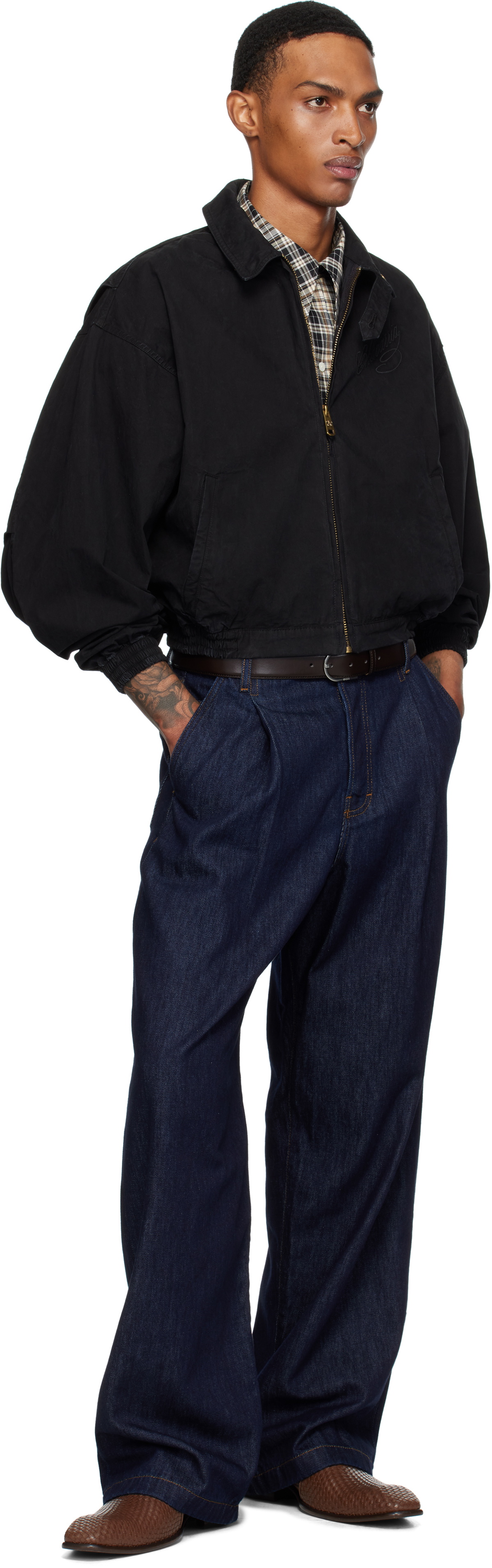 WILLY CHAVARRIA Black Wasco Zip Jacket Willy Chavarria