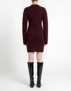 Helmut Lang Womens Mini dress Burgundy