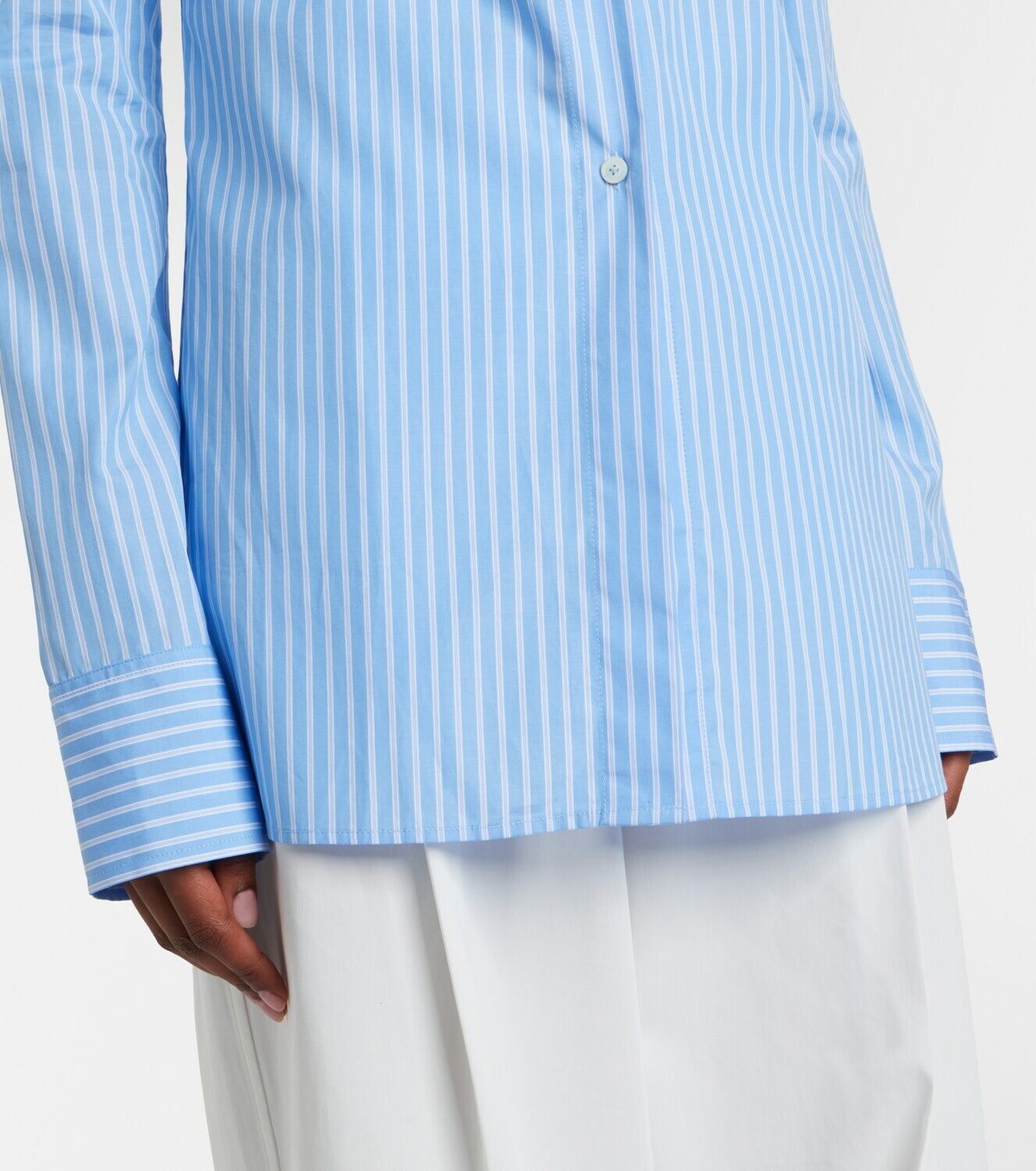 Toteme Striped cotton poplin shirt