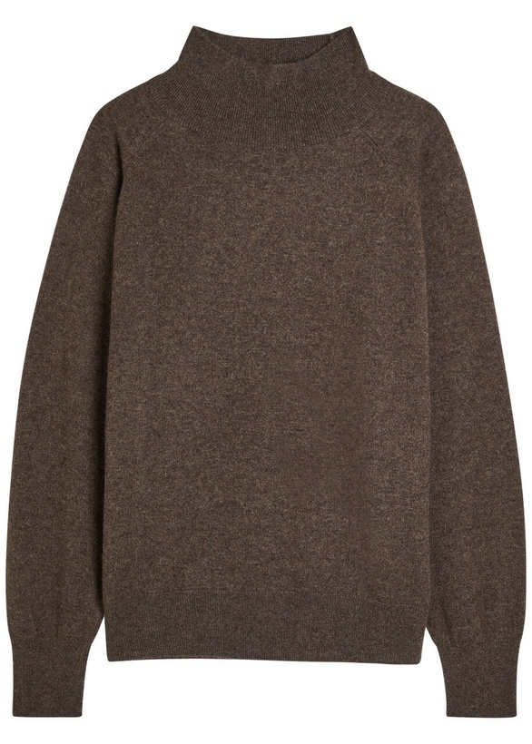 Photo: Reformation Merritt Turtleneck Cashmere Jumper Brown