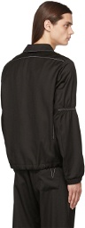 ADYAR SSENSE Exclusive Black Knit Anorak Jacket