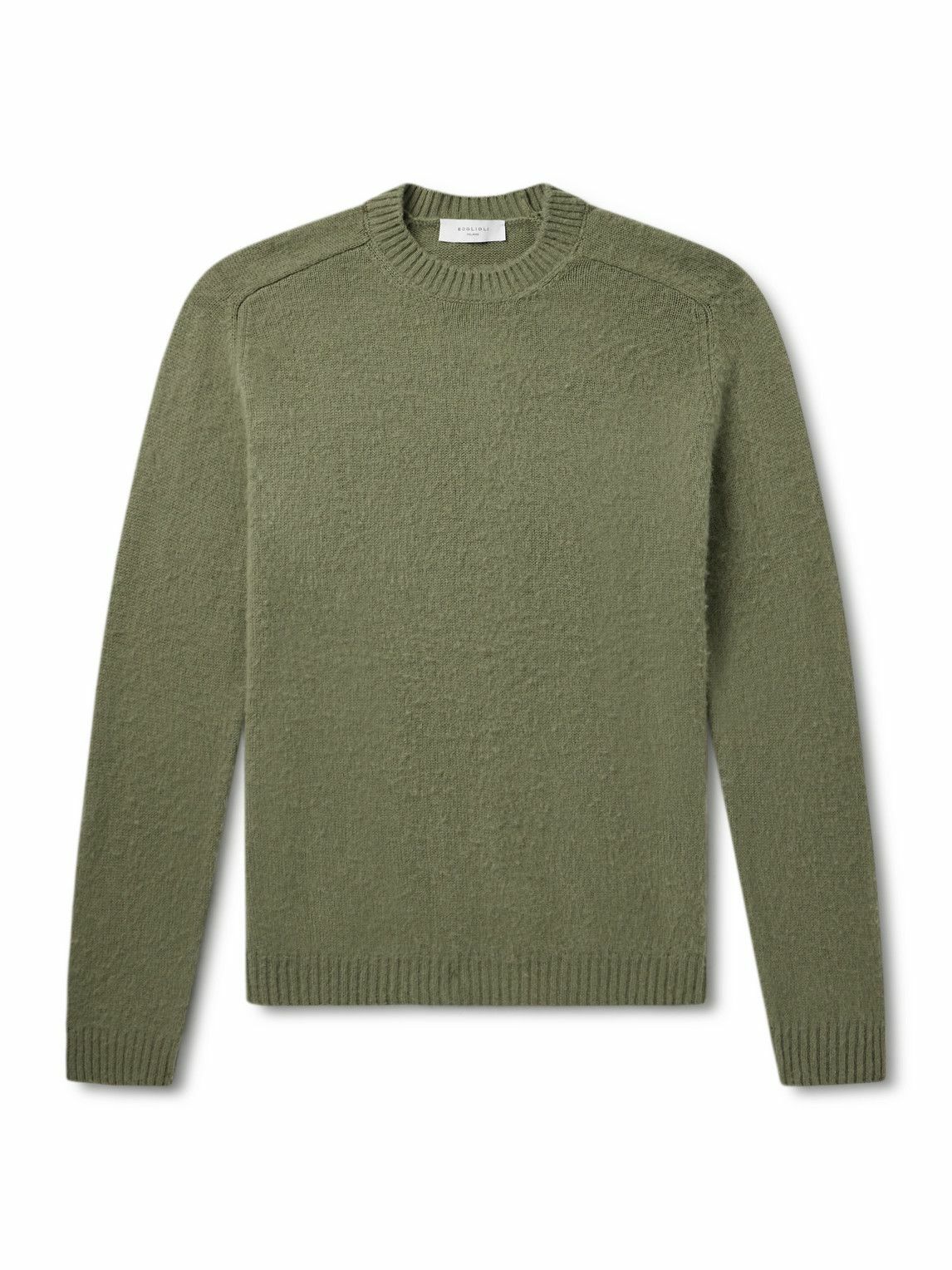 Boglioli - Slim-Fit Wool and Cashmere-Blend Sweater - Green