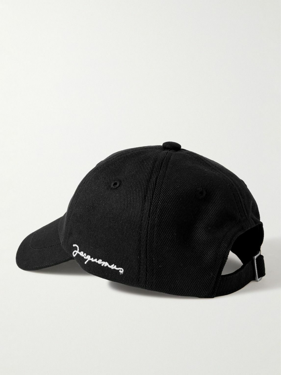 Jacquemus - Logo-Embroidered Cotton-Canvas Baseball Cap - Black Jacquemus