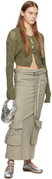 OPEN YY Khaki Argyle Vest