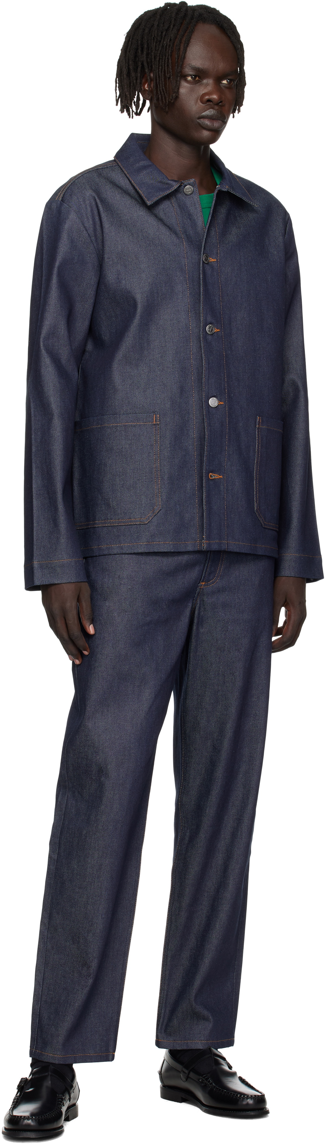 A.P.C. Navy Kerlouan Denim Jacket A.P.C.