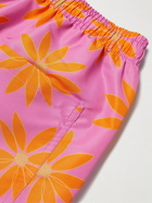 Jacquemus - Mid-Length Straight-Leg Floral-Print Recycled Swim Shorts - Pink