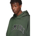 Amiri Khaki College Logo Hoodie