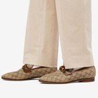 Gucci Men's Paride Monogram Loafer in Beige