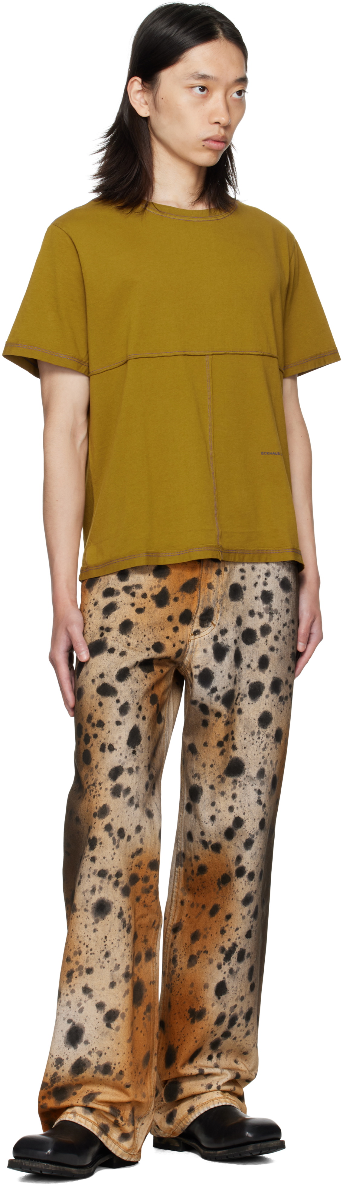 Eckhaus Latta Tan & Beige Wide Leg Jeans