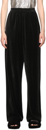 Balenciaga Black Velvet Lounge Pants