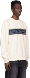 We11done Off-White Cotton Sweatshirt