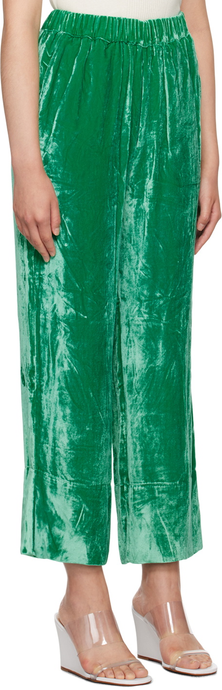Caro Editions Green Elisabeth Trousers