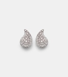 Roxanne First Happy Tears 14kt white gold stud earrings with diamonds