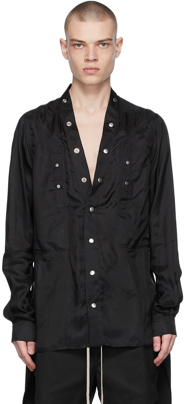 Photo: Rick Owens Black Larry Shirt