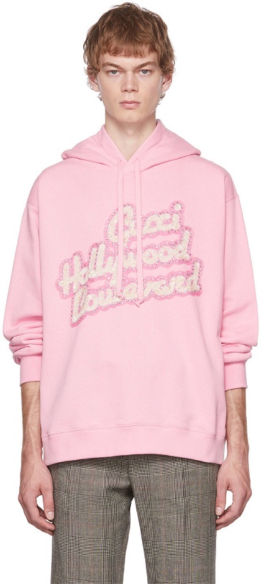 Photo: Gucci Pink Patch Hoodie