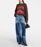 Ganni Embroidered cowboy boots