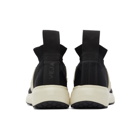 Rick Owens Black and Off-White Veja Edition Sock Runner Sneakers