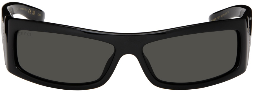 Womens Rectangle Sunglasses Black - Gucci