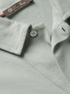 LORO PIANA - Cotton-Piqué Polo Shirt - Green