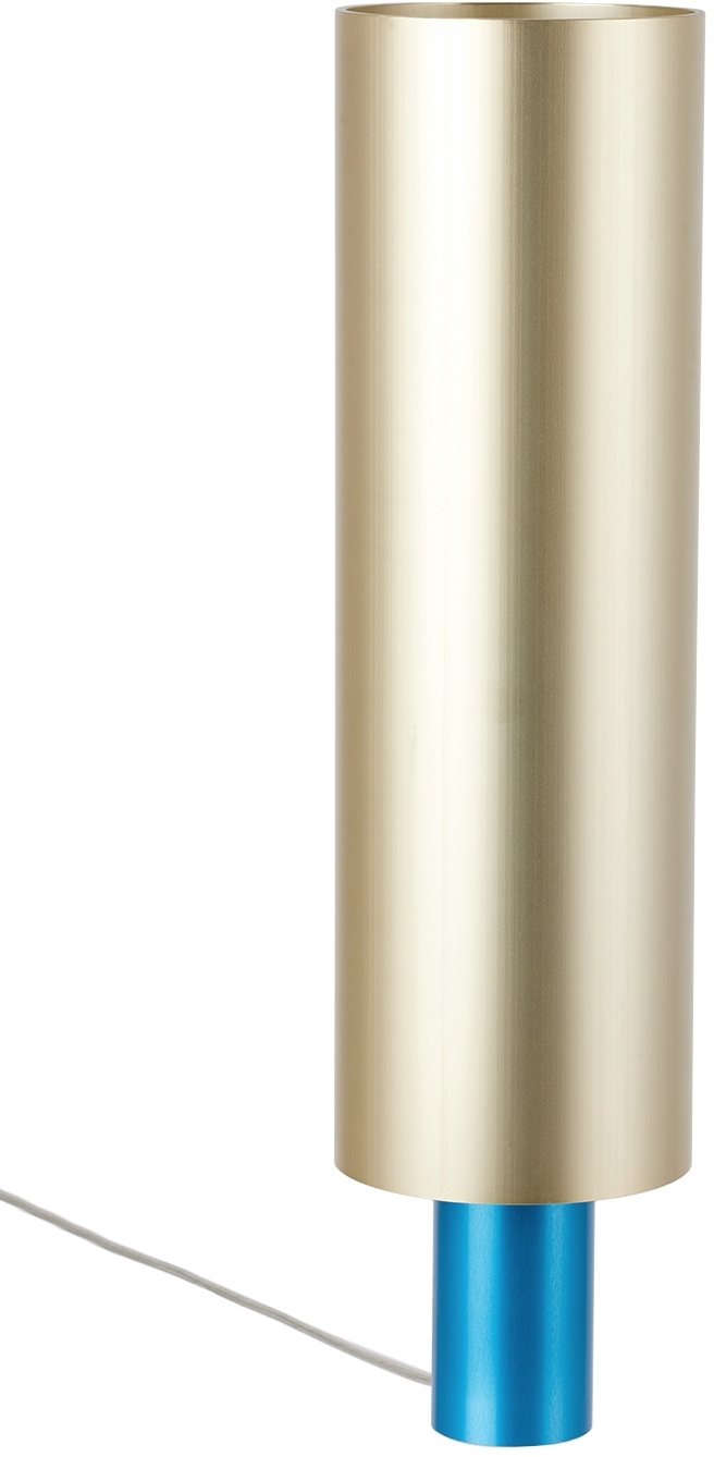 Forever Studio Gold & Blue Piece Out Lamp, North America