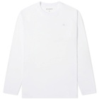 Goldwin Men's Peak-motif Long Sleeve T-shirt in White