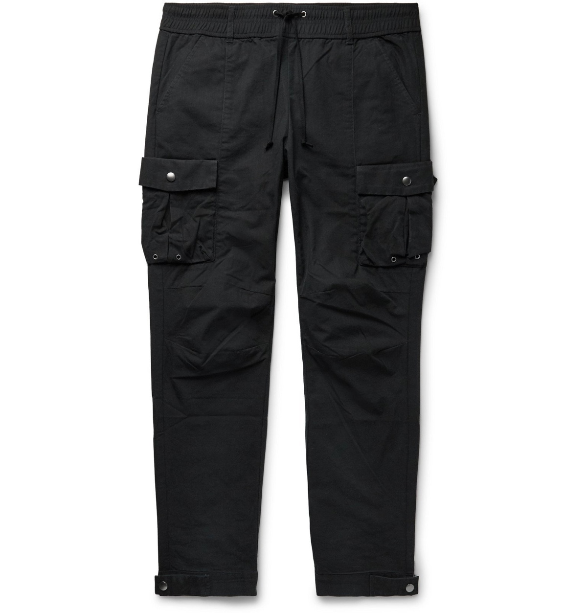 Photo: John Elliott - Black Panorama Slim-Fit Cotton-Ripstop Cargo Trousers - Black
