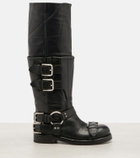 Dolce&Gabbana Leather knee-high boots