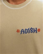 Adish Tatreez Logo Contrast Stitched Long Sleeve Shirt Brown - Mens - Longsleeves