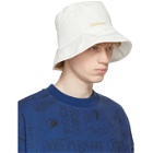 We11done White Seven-Panel Bucket Hat