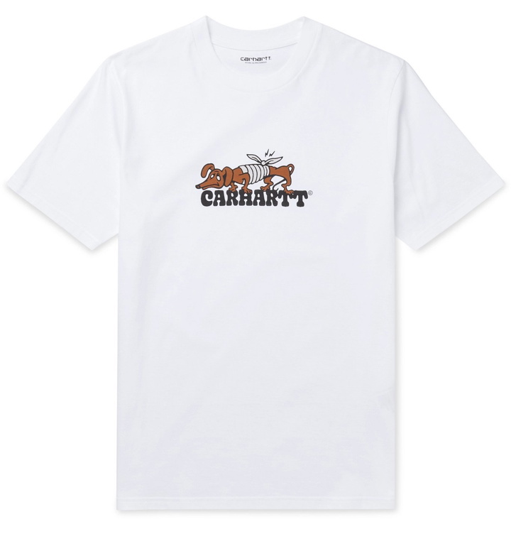 Photo: Carhartt WIP - Printed Cotton-Jersey T-Shirt - White