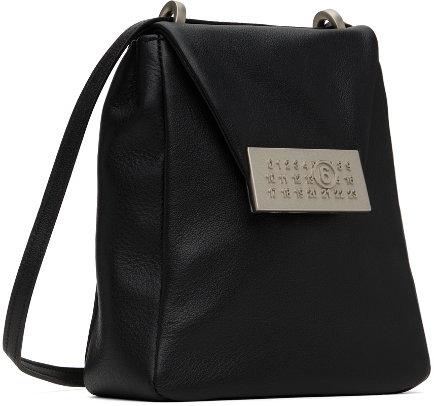 MM6 Maison Margiela Black Small Soft Numeric Bag MM6 Maison Margiela