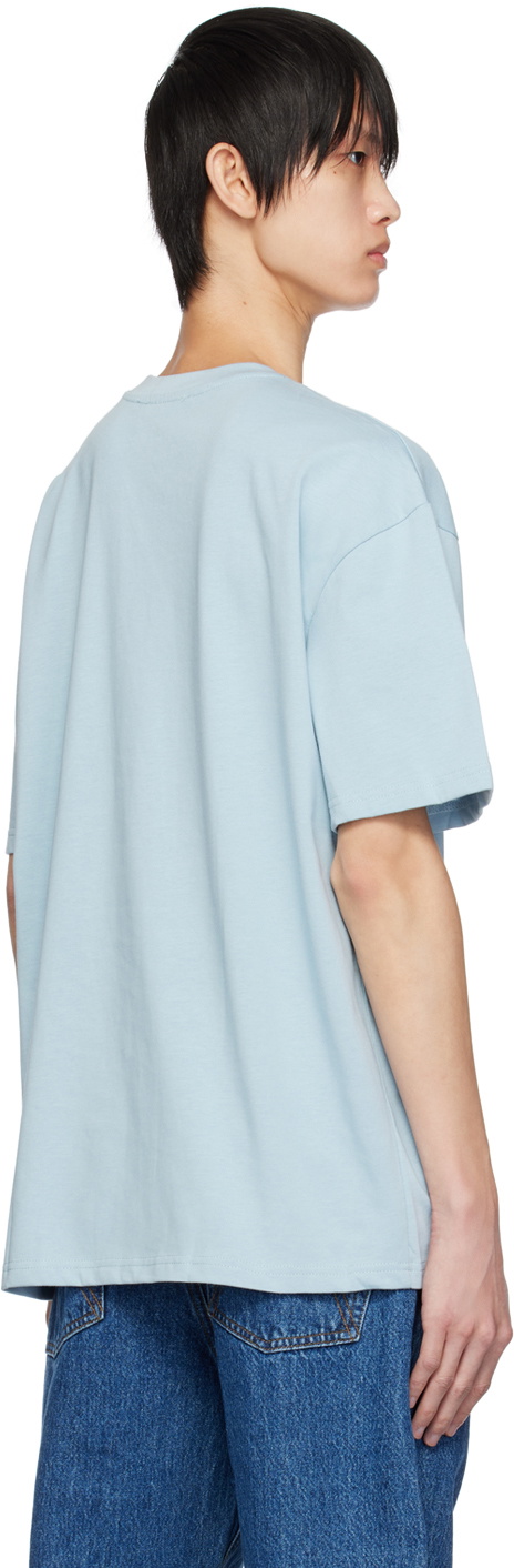 Saintwoods Blue Printed T-Shirt