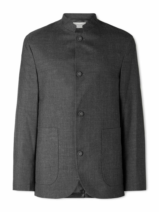 Photo: Officine Générale - Meryl Virgin Wool, Silk and Linen-Blend Jacket - Gray