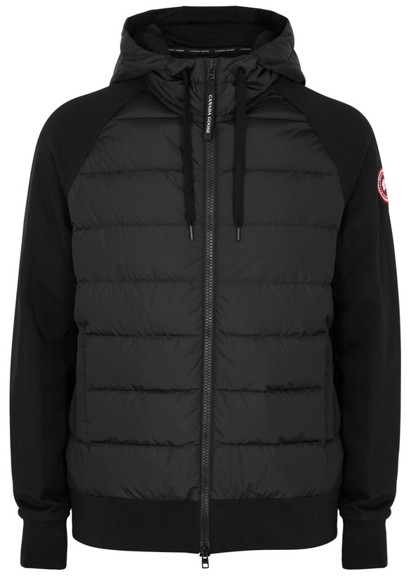 Photo: Canada Goose Hooded Shell and Cotton Sweatshirt, Sweatshirt, Quilted Black