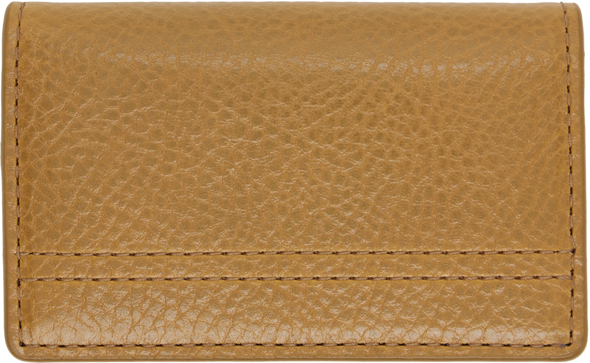 LEMAIRE Yellow Gear Pocket Organizer Card Holder