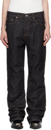 Who Decides War Black Thread Plate Jeans