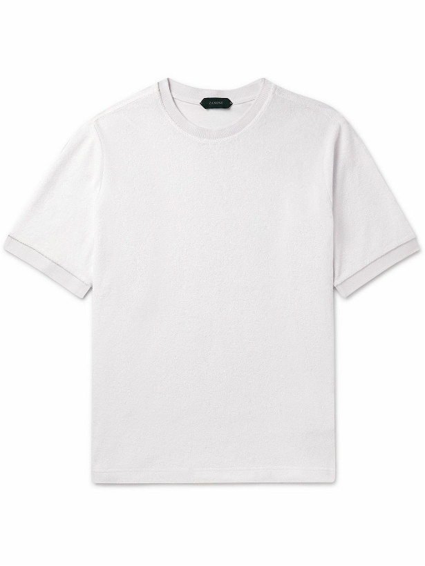 Photo: Incotex - Zanone Cotton-Terry T-Shirt - White
