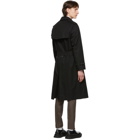 Burberry Black Westminster Horseferry Print Trench Coat