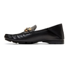 Versace Black Tribute Driver Loafers