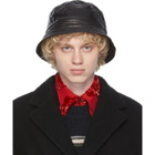 Dries Van Noten Black Quilted Bucket Hat