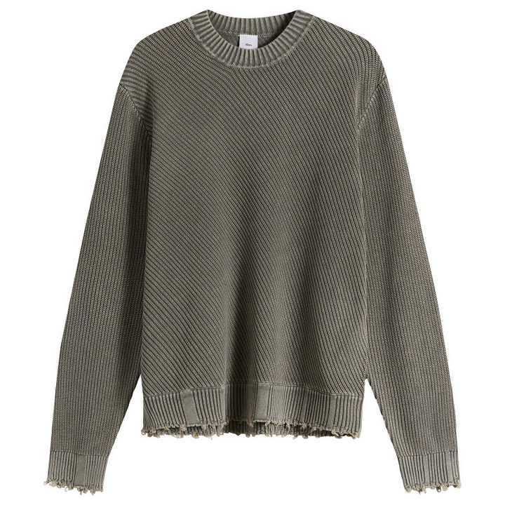 Photo: Won Hundred Men's Bently Diagonal Knit Sweater in Rock Ridge