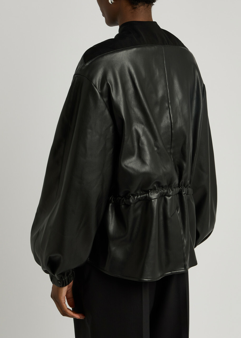 Esse Studios Synca Faux Leather Jacket Black