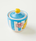 Dolce&Gabbana Casa Taormina striped ceramic sugar bowl