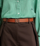 Loewe Anagram reversible leather belt