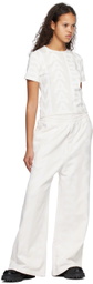 Marc Jacobs White 'The Monogram' Lounge Pants