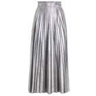 Weekend by Max Mara Women's Gamma Pleated Skirt in Silver