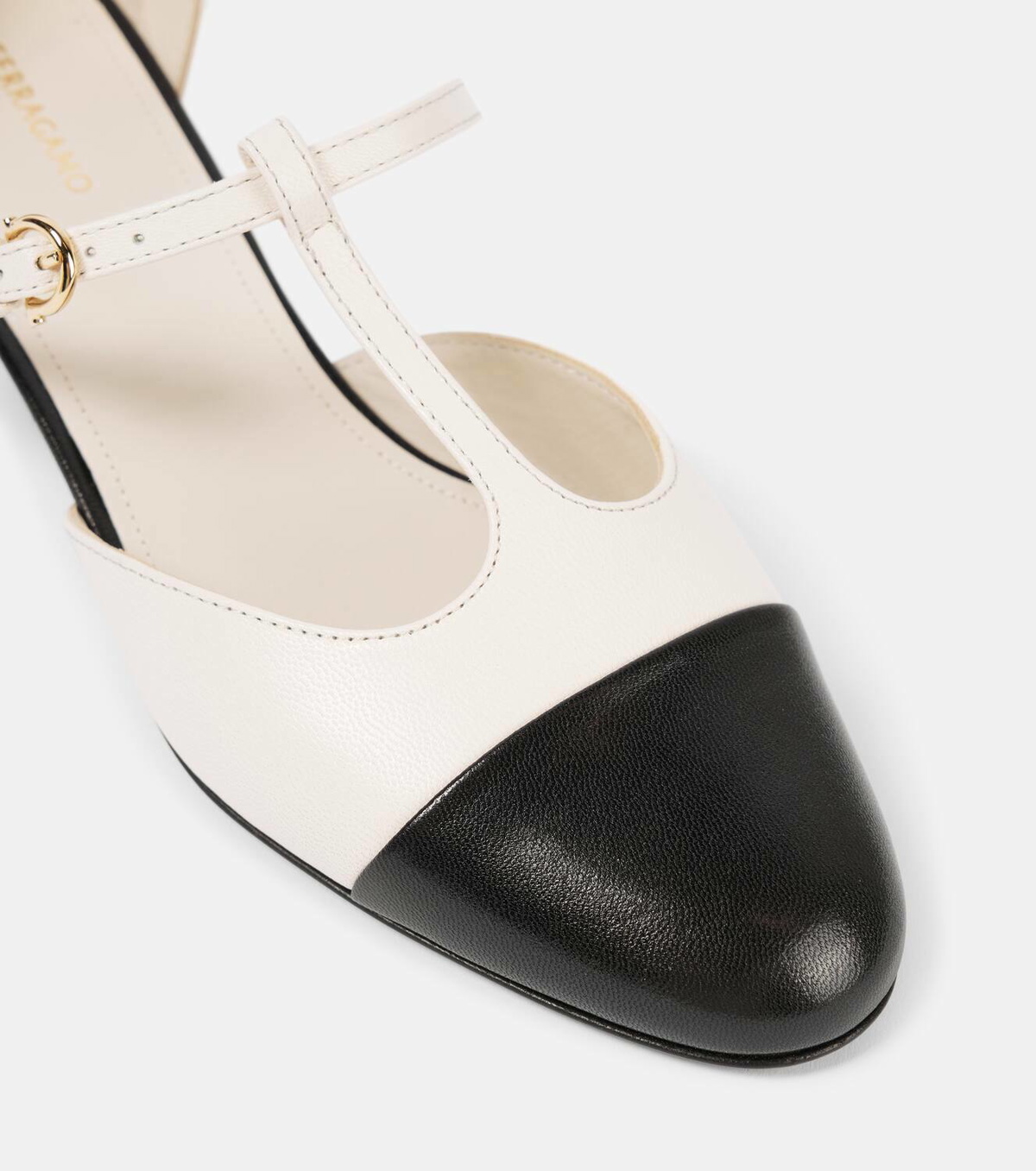 Ferragamo Linette leather Mary Jane flats