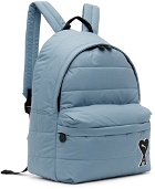 AMI Alexandre Mattiussi Blue Puma Edition Quilted Backpack