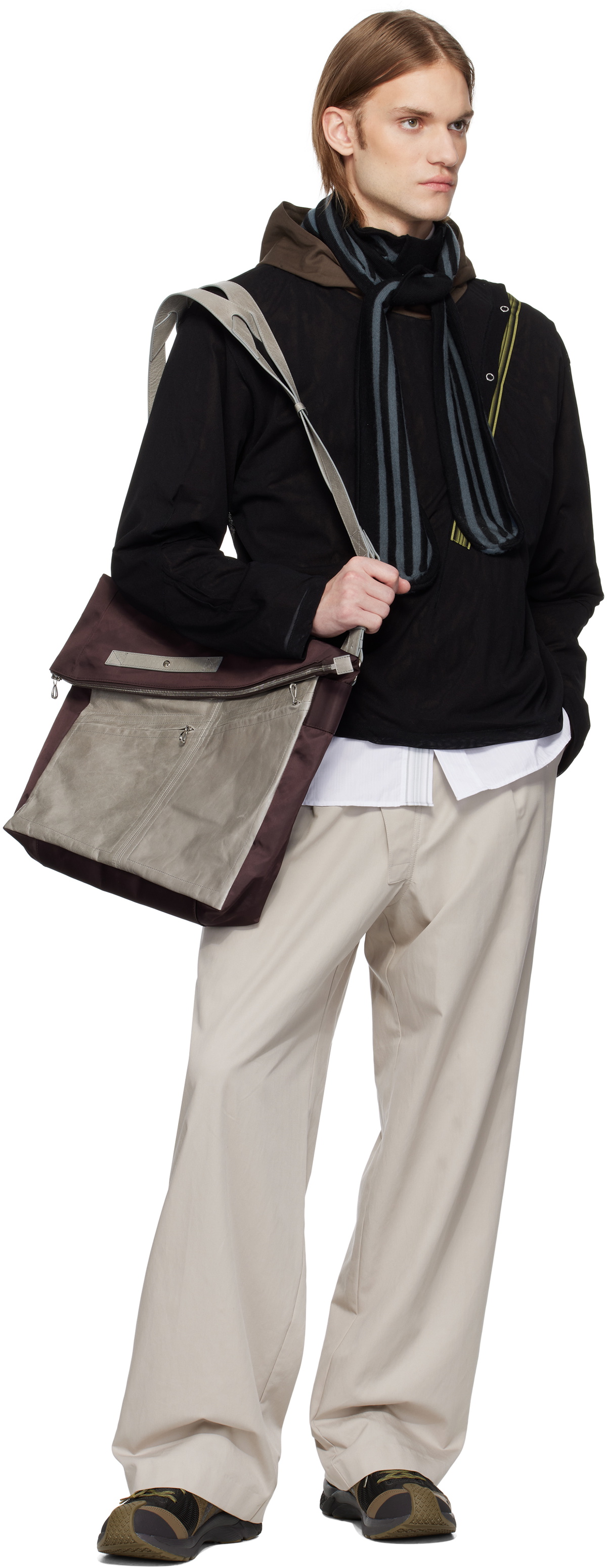 Kiko Kostadinov Black & Gray Solix Scarf Kiko Kostadinov